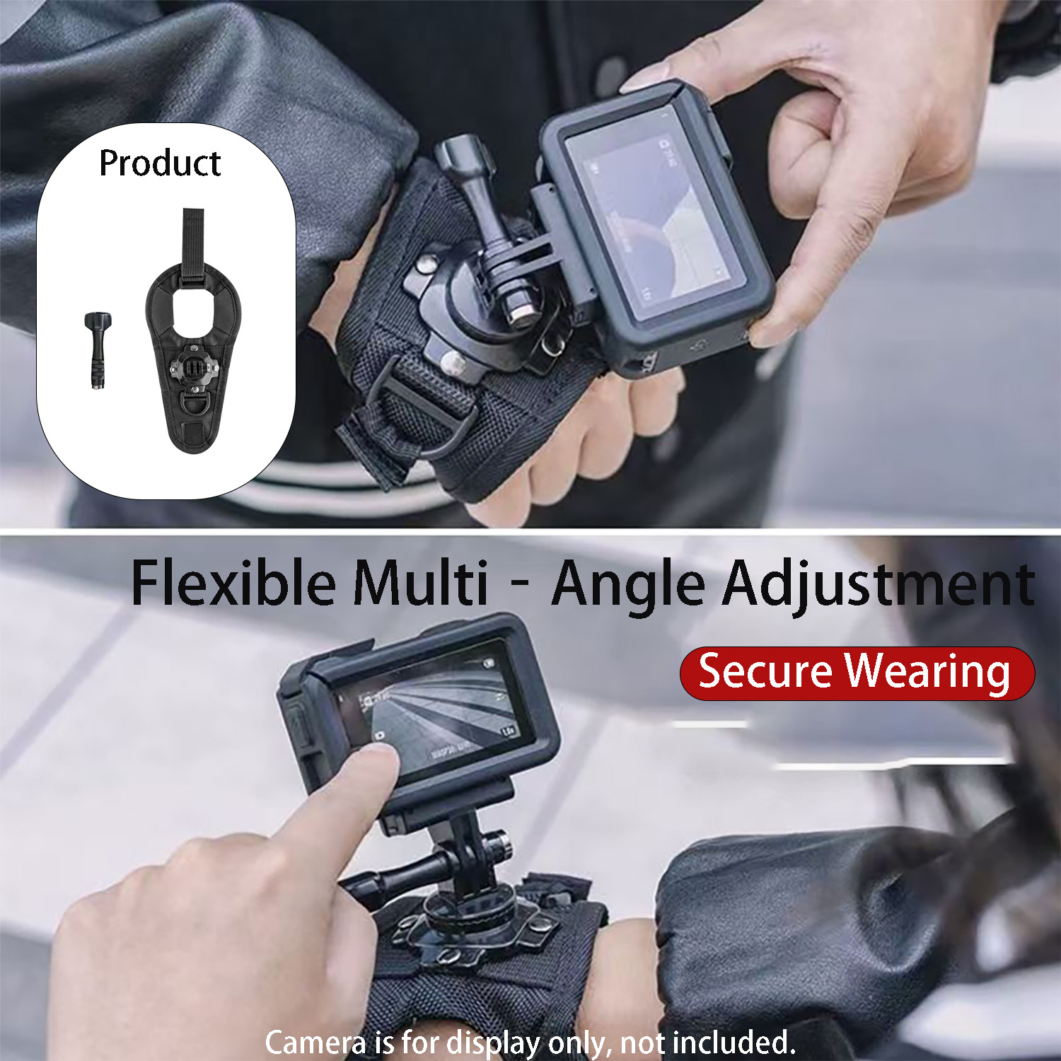 Camera Wrist Strap - Adjustable Wrist Mount for GoPro Hero
