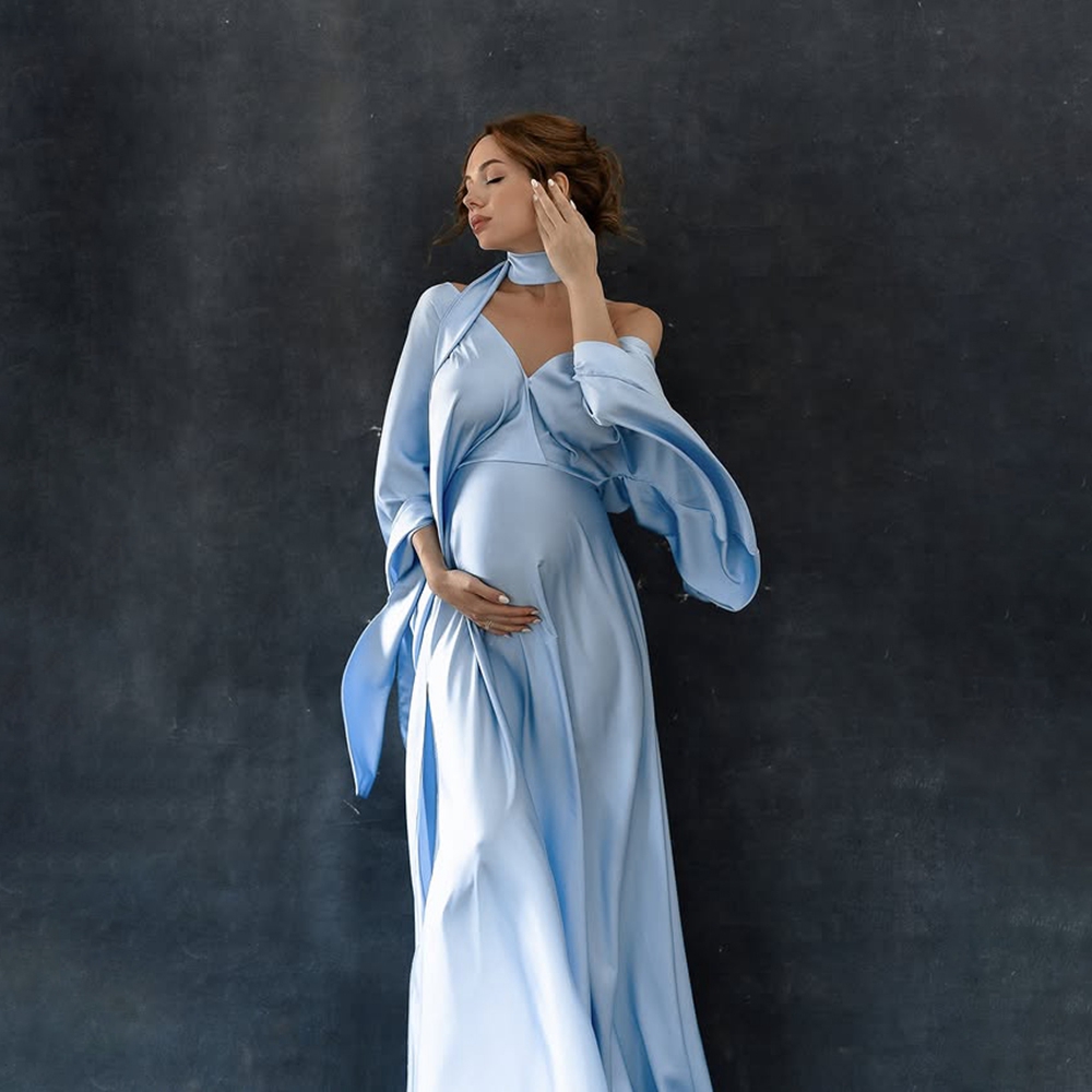 Flowing Ribbon Gown Slit Dress - огляд і ціна Photography Club