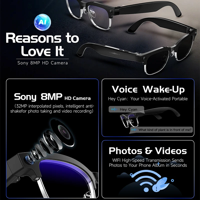 W630 HeyCyan AI Voice Wake-Up  - огляд і ціна Photographic Memory